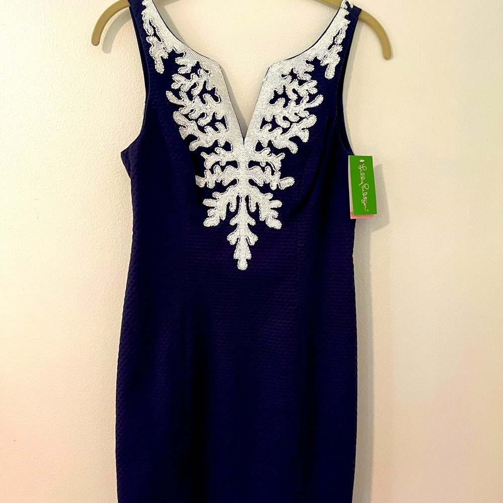 Lilly Pulitzer Gabby Shift Dress Navy